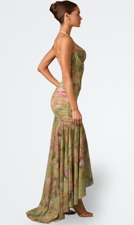 ISAMARA | LANGES KLEID MIT KORSETT