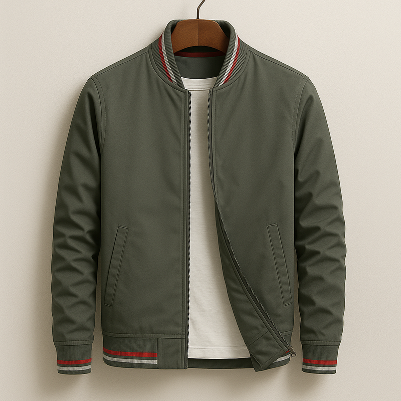 Lunora™ | Stilvolle gestreifte Bomberjacke