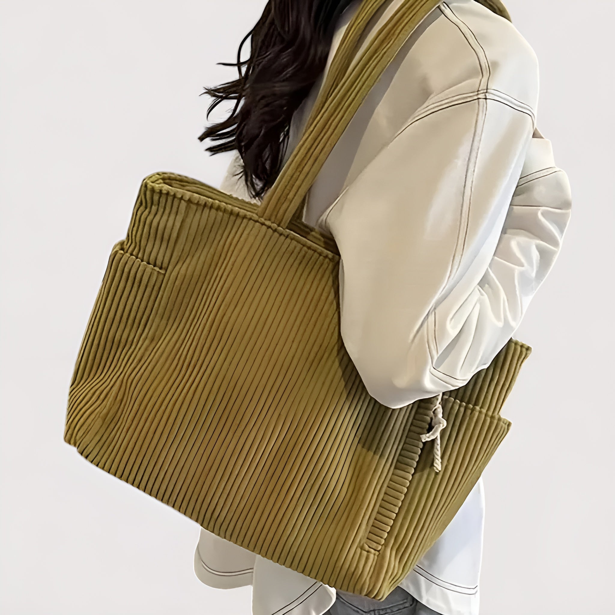 Marcelline™ | Sac cabas à côtes