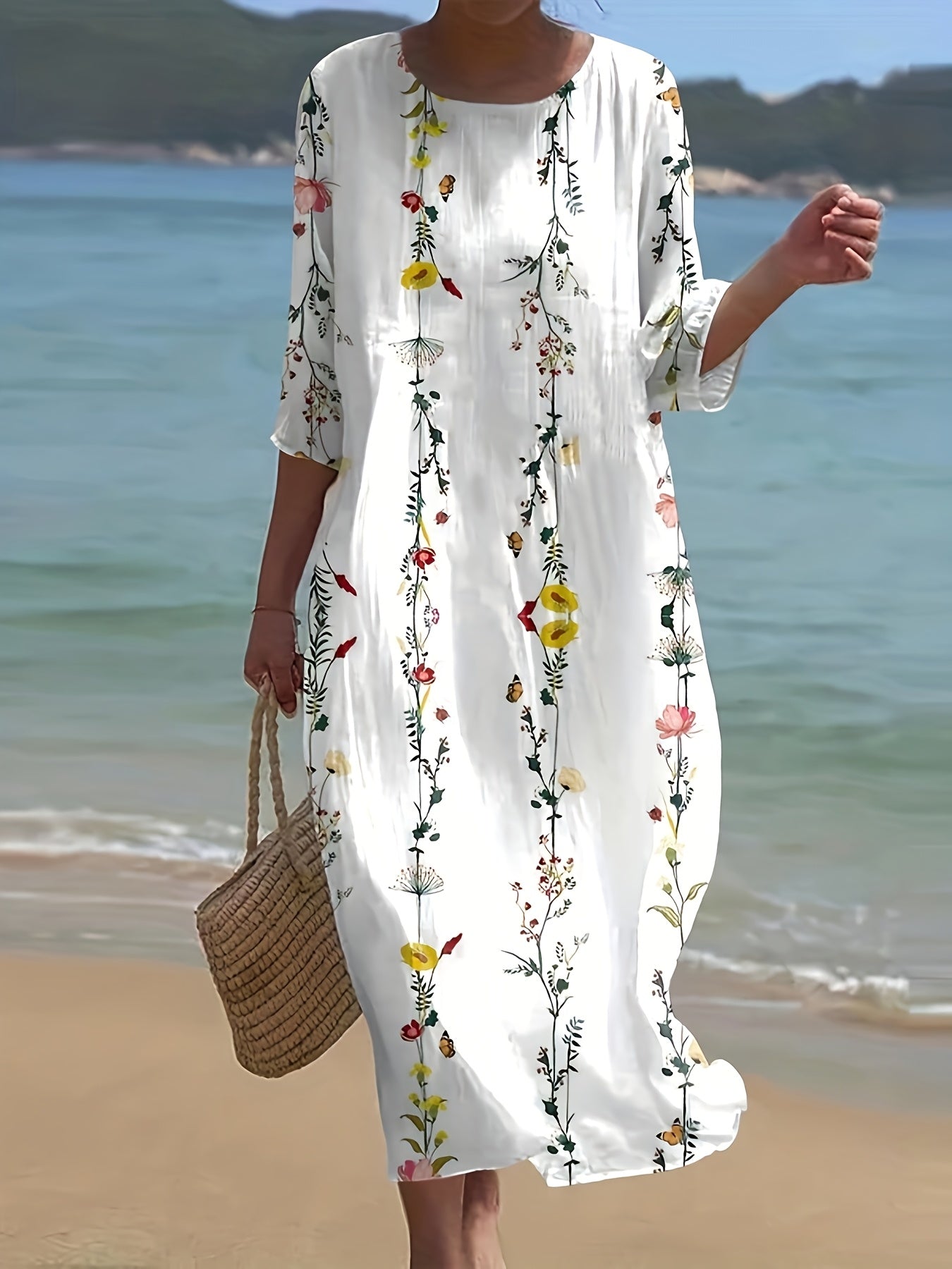 Cloe | Kleid mit Blumendruck