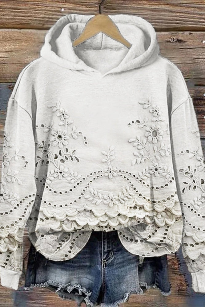 Prato Spitzen-Hoodie