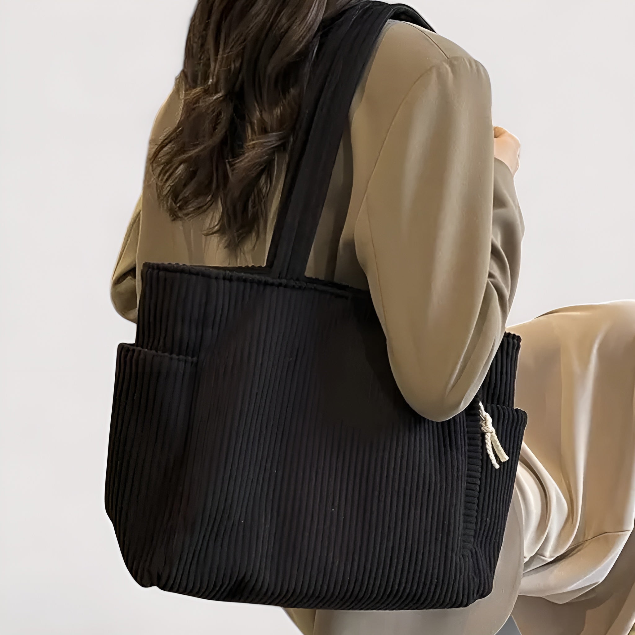 Marcelline™ | Sac cabas à côtes