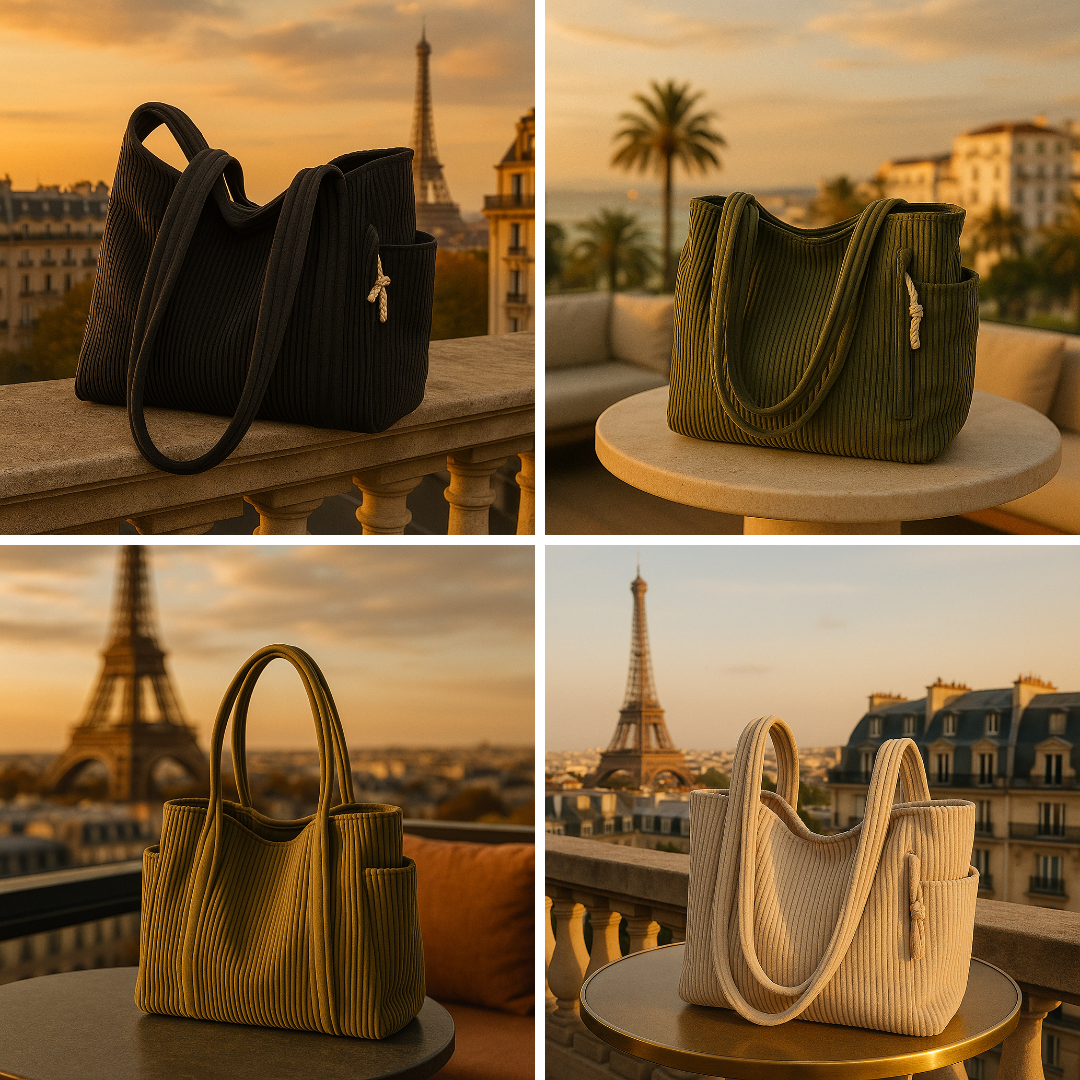 Marcelline™ | Sac cabas à côtes
