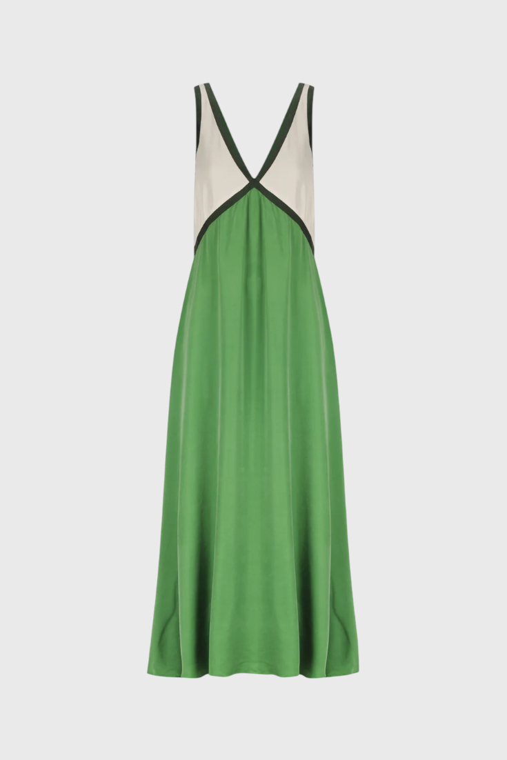 Diamant Sommer Boho Kleid mit V-Ausschnitt V-Ausschnitt