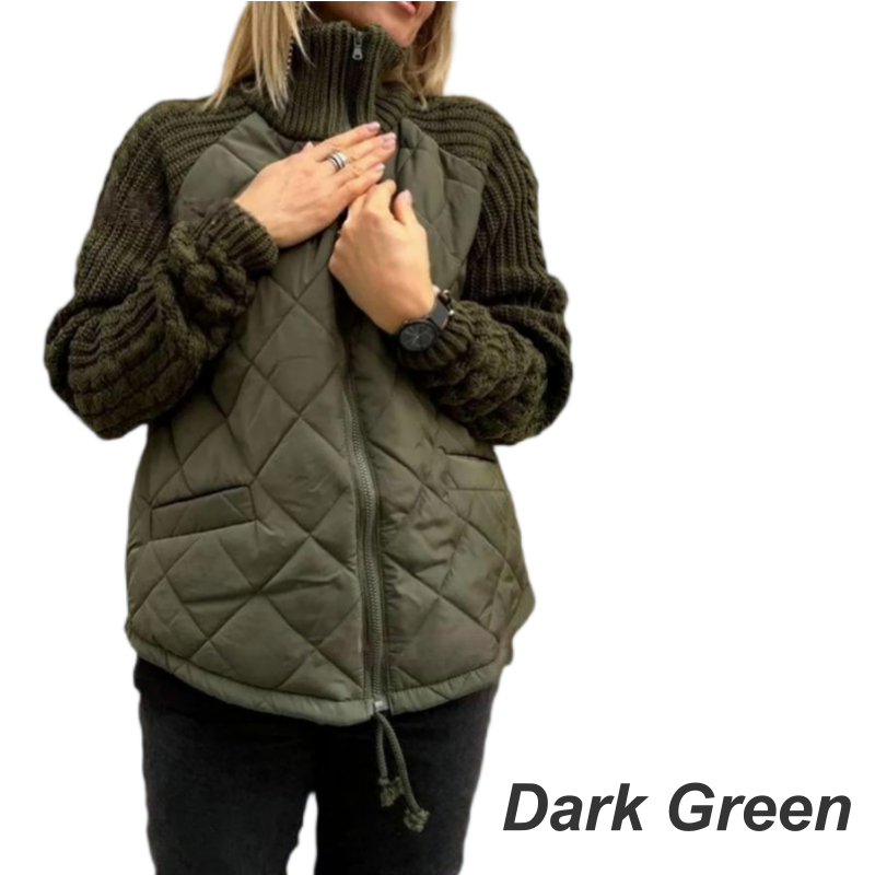 BELINA | Lässige Patchworkjacke mit Reißverschluss