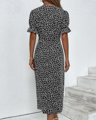 Linda Fresh Bloom V-Ausschnitt-Kleid