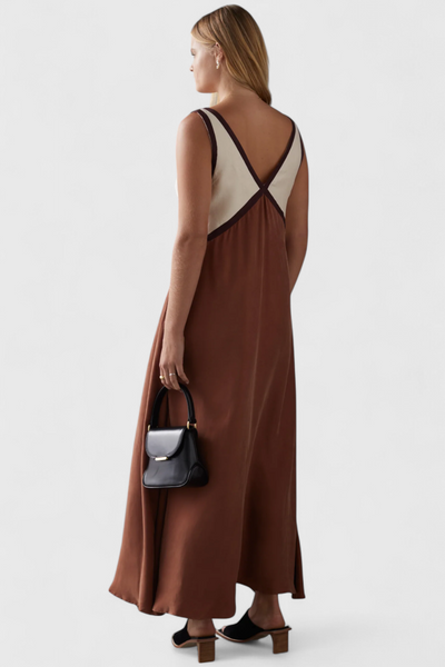 Diamant Sommer Boho Kleid mit V-Ausschnitt V-Ausschnitt