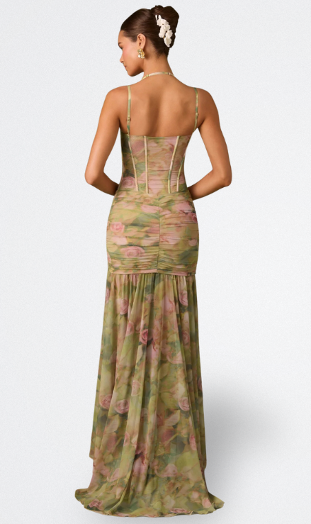 ISAMARA | LANGES KLEID MIT KORSETT