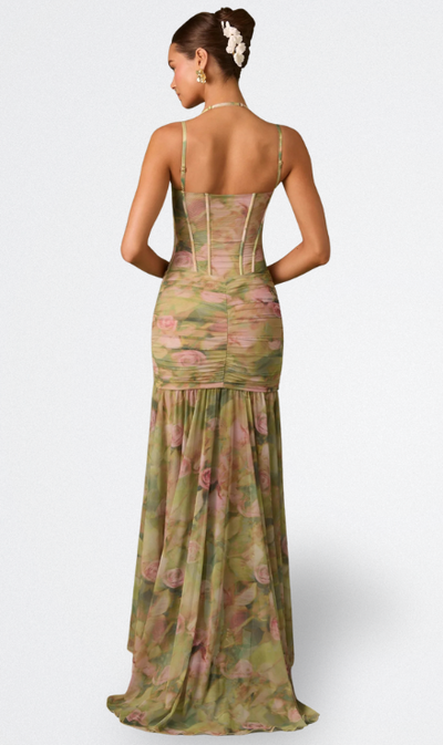 ISAMARA | LANGES KLEID MIT KORSETT