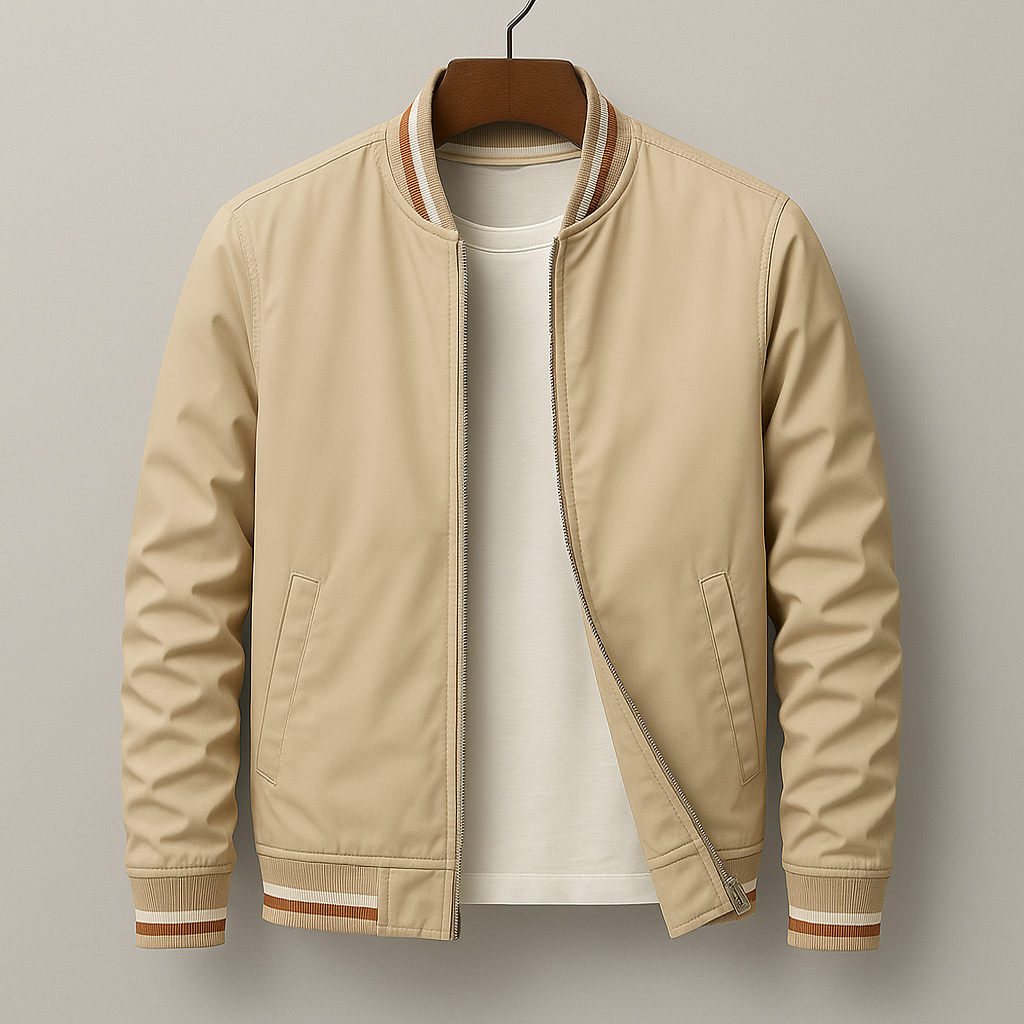 Lunora™ | Stilvolle gestreifte Bomberjacke