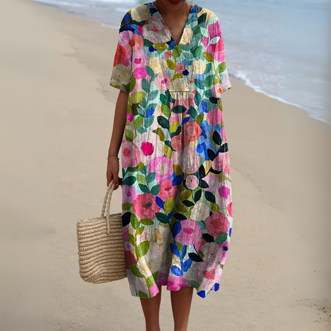 Audrey - Elegantes Blumenkleid