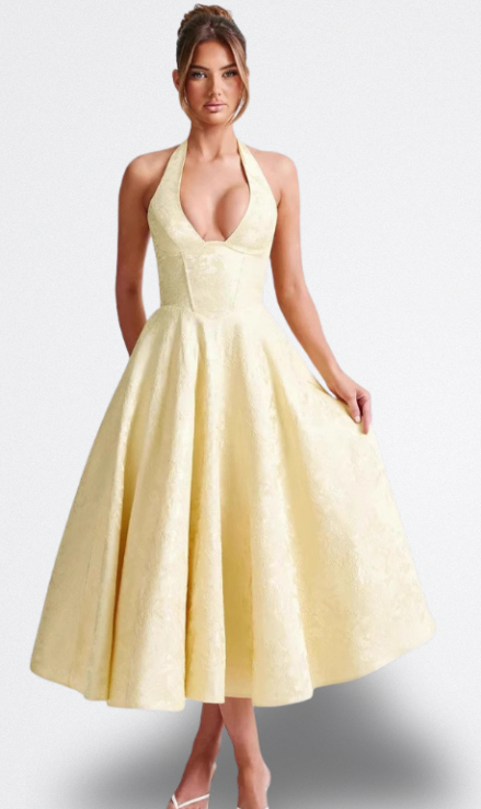 Amaranta Charmantes Satinkleid