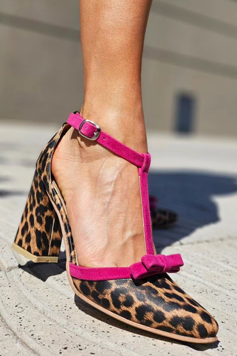 Leontina | Grüne Sandalen mit Panther-Print und bunten Verzierungen