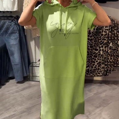 Ebba™ | Lockeres Kleid mit Kapuze und femininer Passform