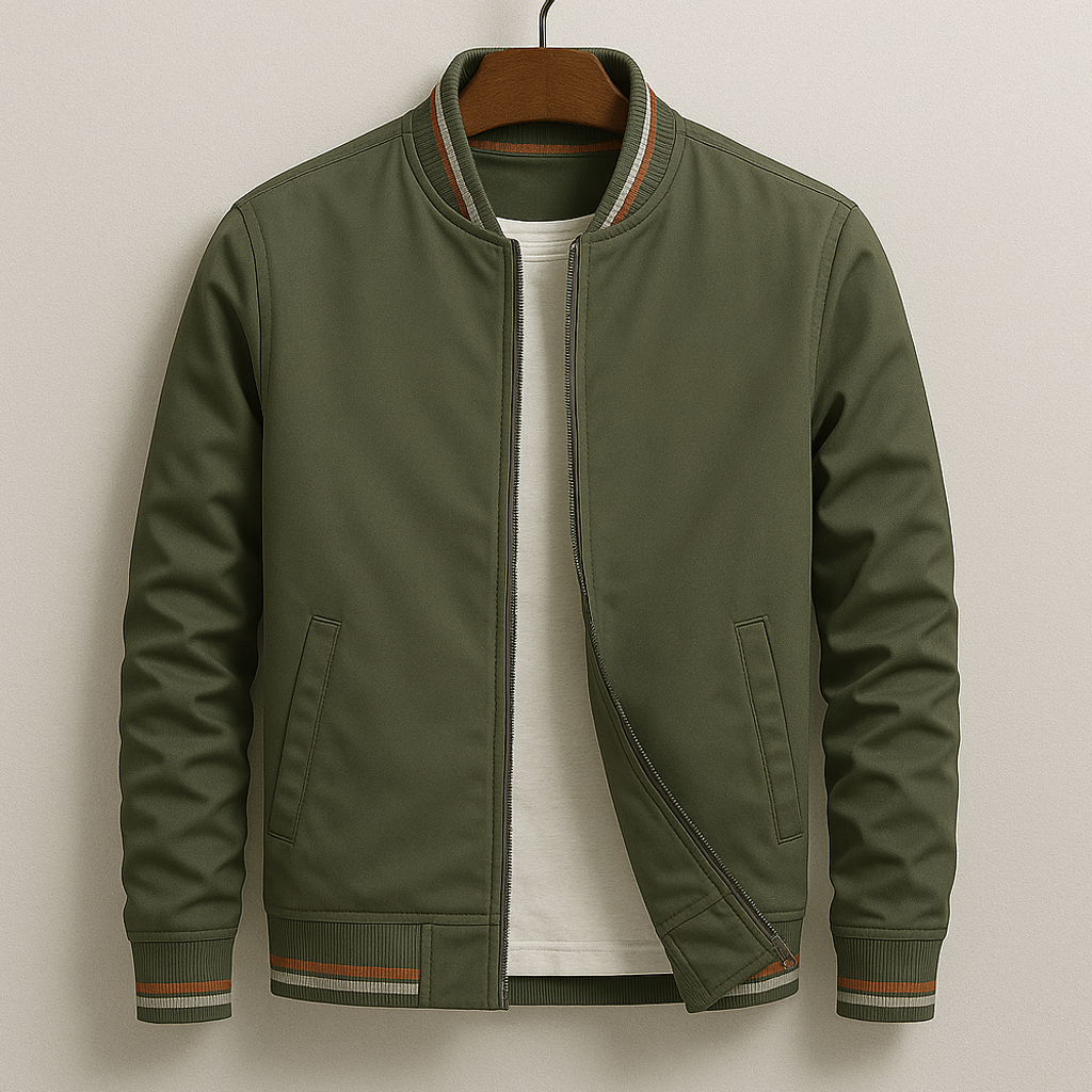 Lunora™ | Stilvolle gestreifte Bomberjacke