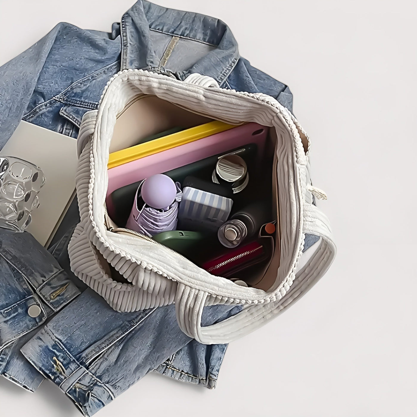 Marcelline™ |  Sac cabas à côtes