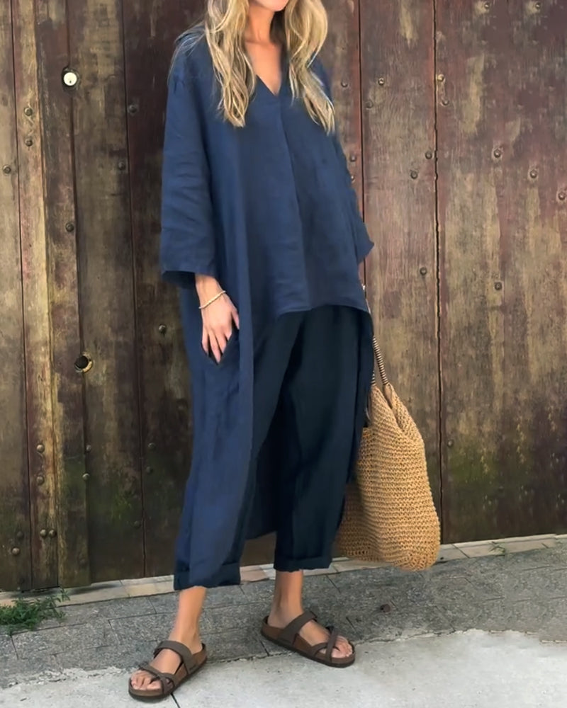 Lunora | Chic Zweiteiler-Set – Elegant & Bequem für Frühling & Sommer