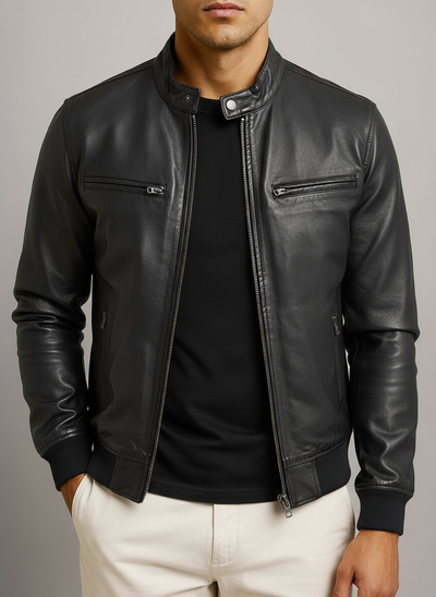 Mateo™ | Lässige Lederjacke