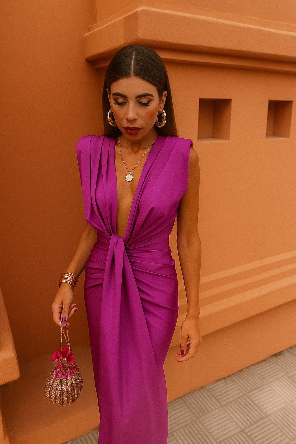 Moriah | Langes Kleid für Frauen mit Plissee