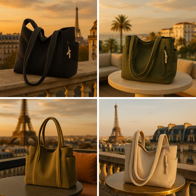 Marcelline™ |  Sac cabas à côtes