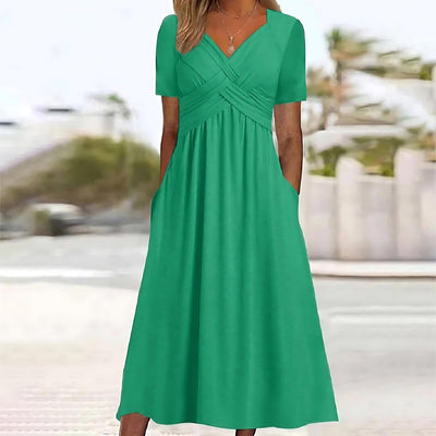 Lunora | Figurbetontes Midi-Kleid mit femininer Silhouette