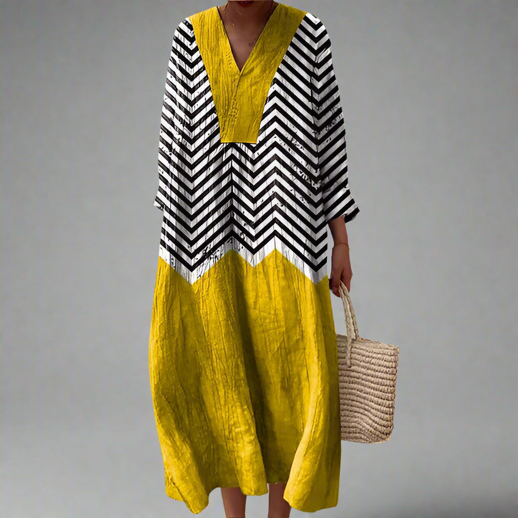 Carla | Elegantes geometrisches Kleid