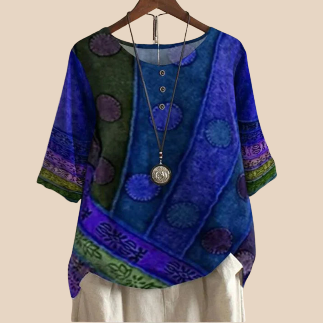Valarie – Buntes Bohemian Top