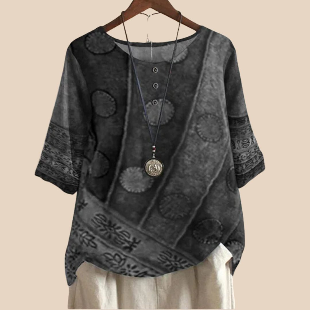 Valarie – Buntes Bohemian Top