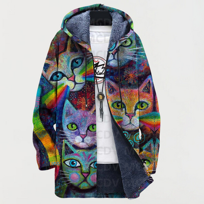 Luna | Regenbogen-Katzen-Cardigan