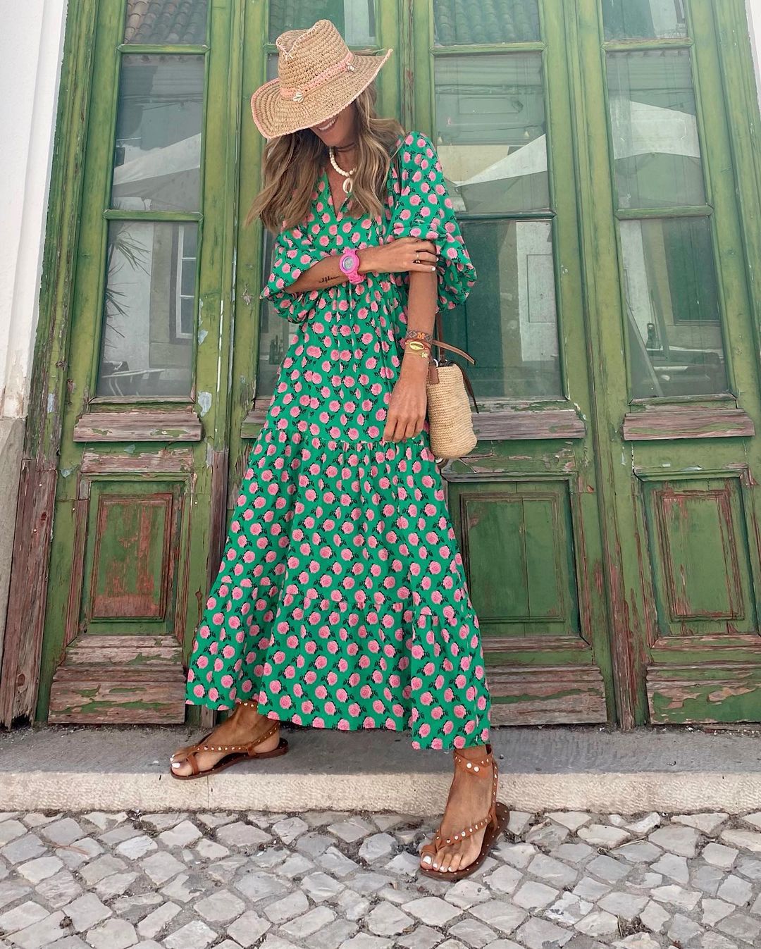 Blume | Bohemian Maxi-Kleid