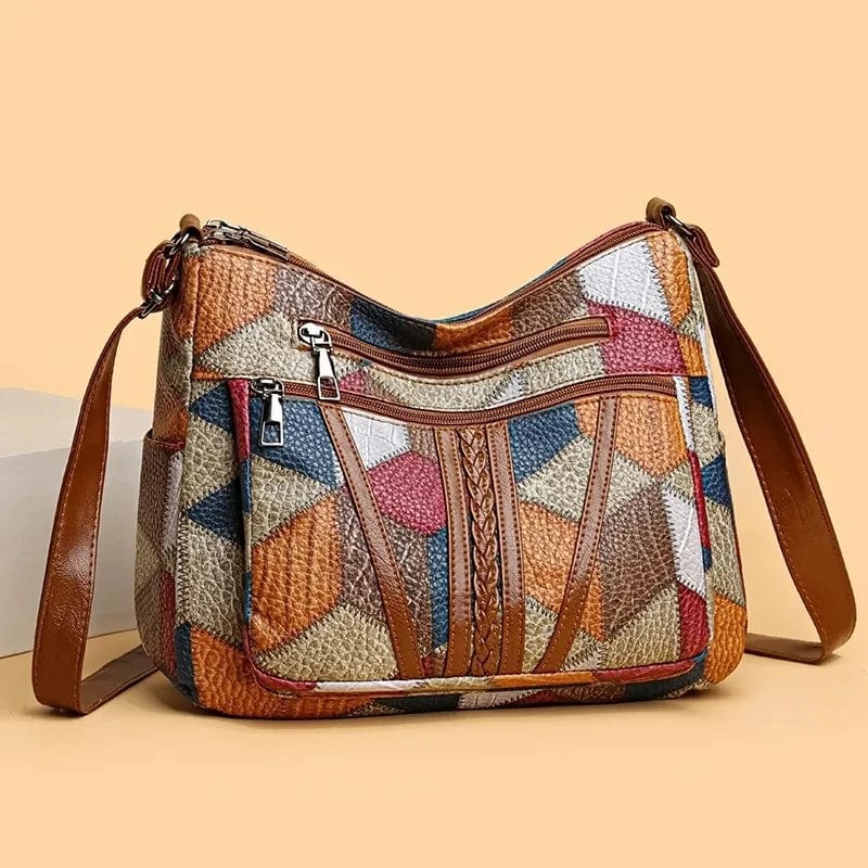 Solara™ - Lederhandtasche mit Mosaikmuster