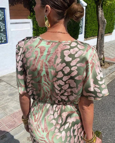 Gloria | Elegantes bedrucktes Kleid