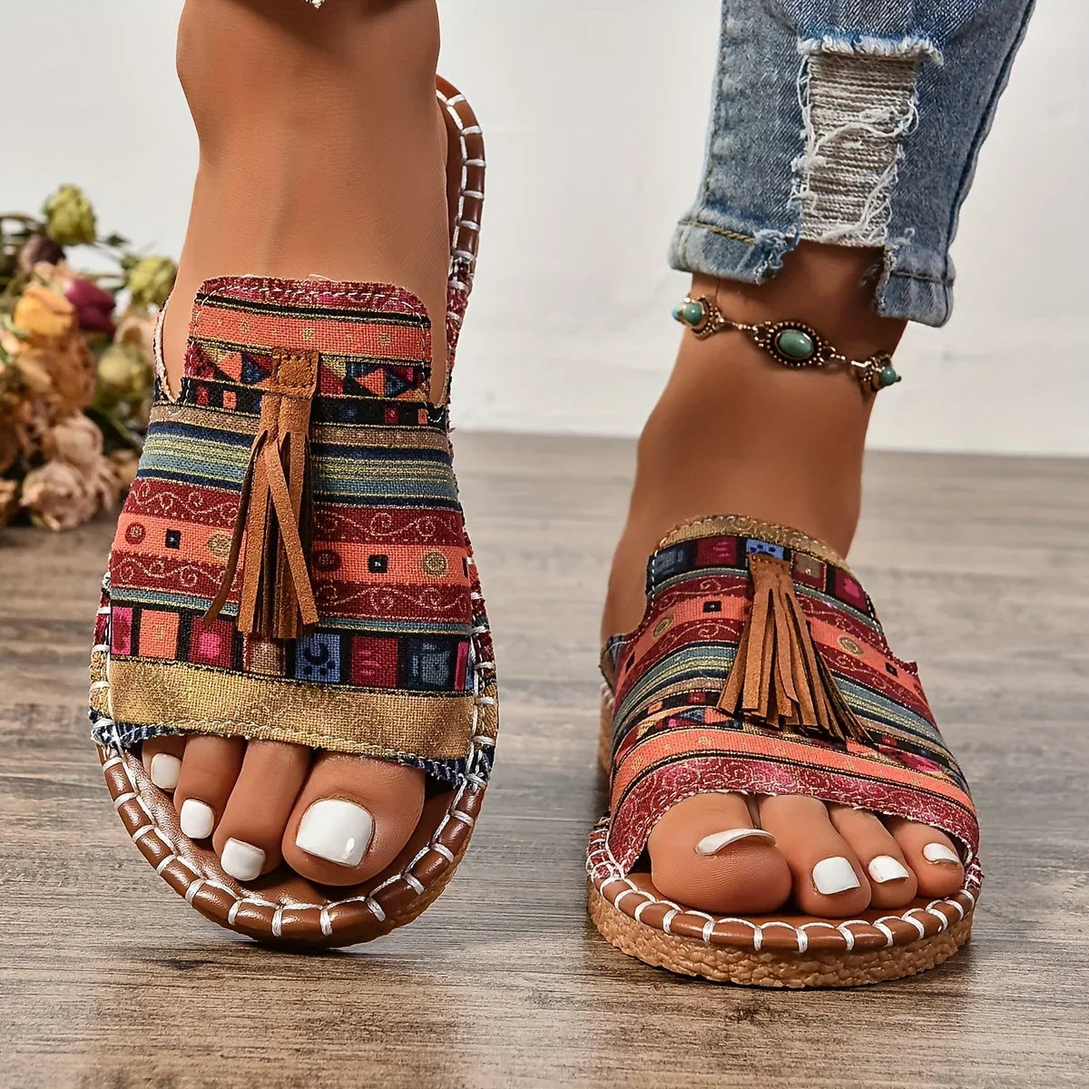Leena | Flache, bequeme Orthopädische Sandalen