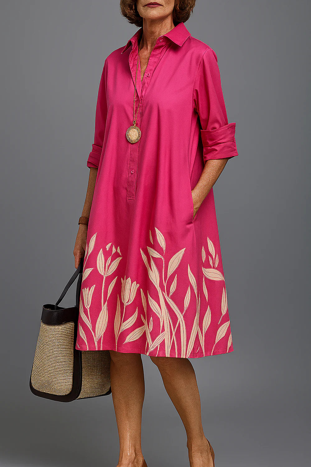 Helene – Elegantes Midikleid für mühelose Eleganz