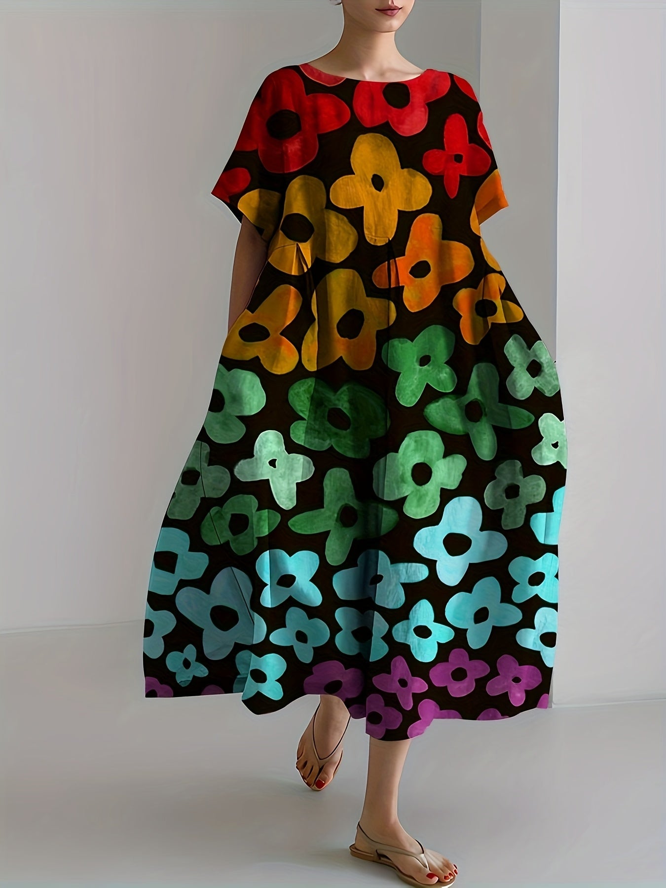Meral – Regenbogen-Gartenkleid