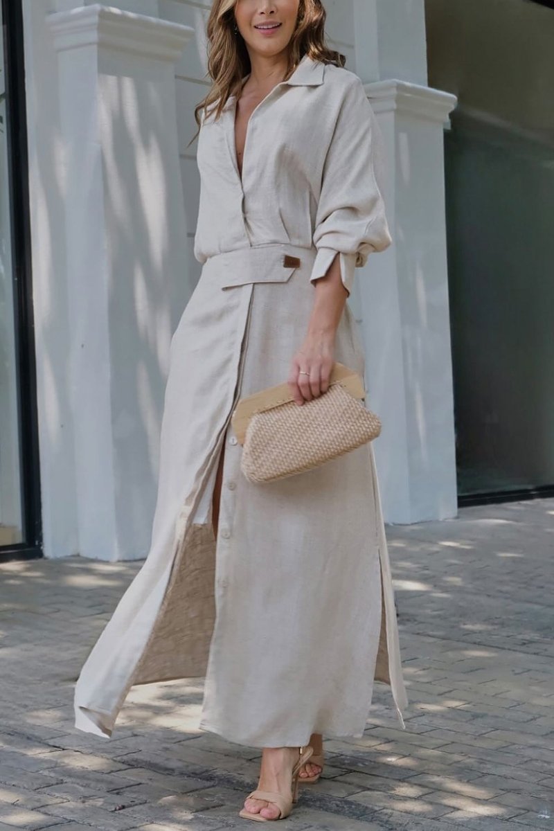 Lunora | Maxikleid aus Leinen