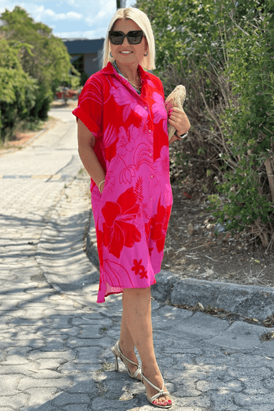 Naomi – Kleid mit Blumendruck