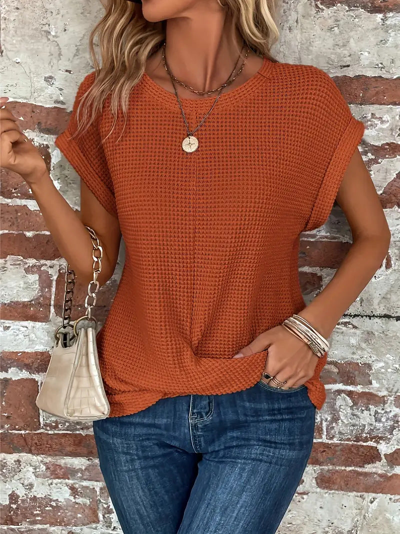 Ellis™ | Elegante Bluse mit Rundhalsausschnitt