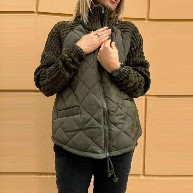BELINA | Lässige Patchworkjacke mit Reißverschluss