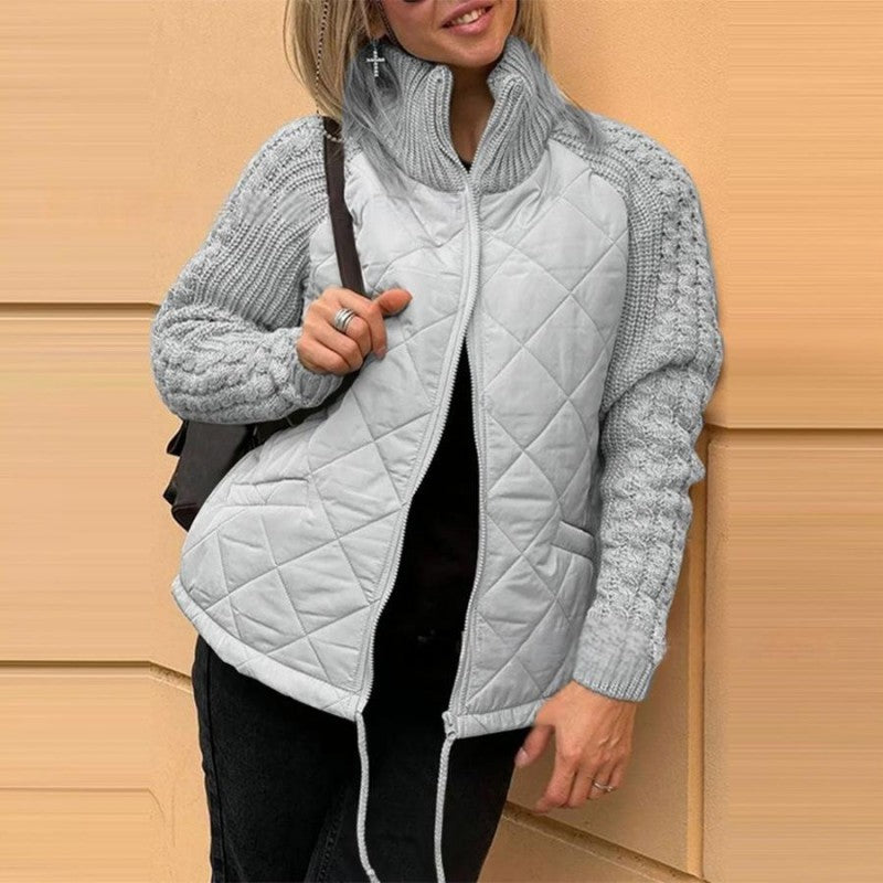 BELINA | Lässige Patchworkjacke mit Reißverschluss
