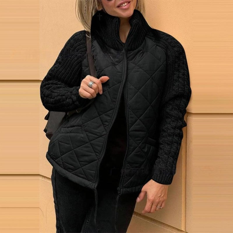 BELINA | Lässige Patchworkjacke mit Reißverschluss