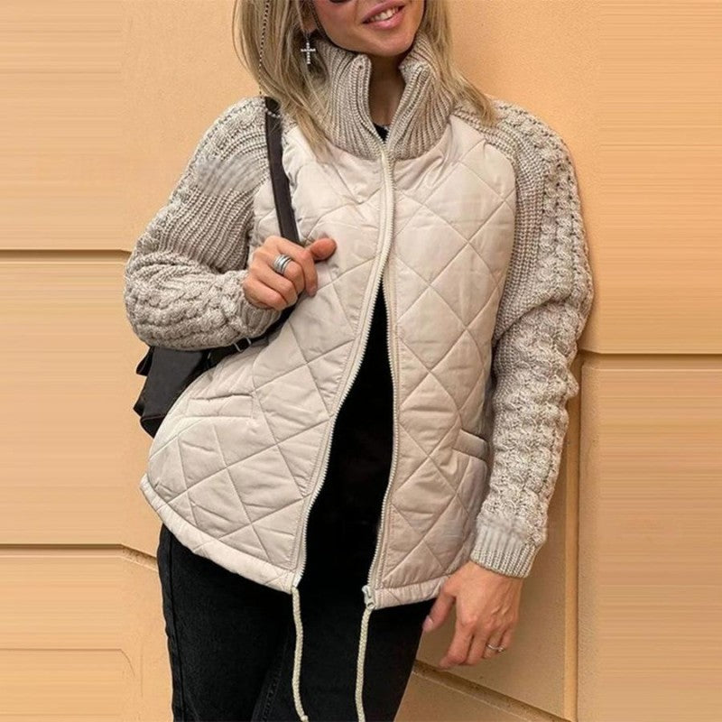 BELINA | Lässige Patchworkjacke mit Reißverschluss