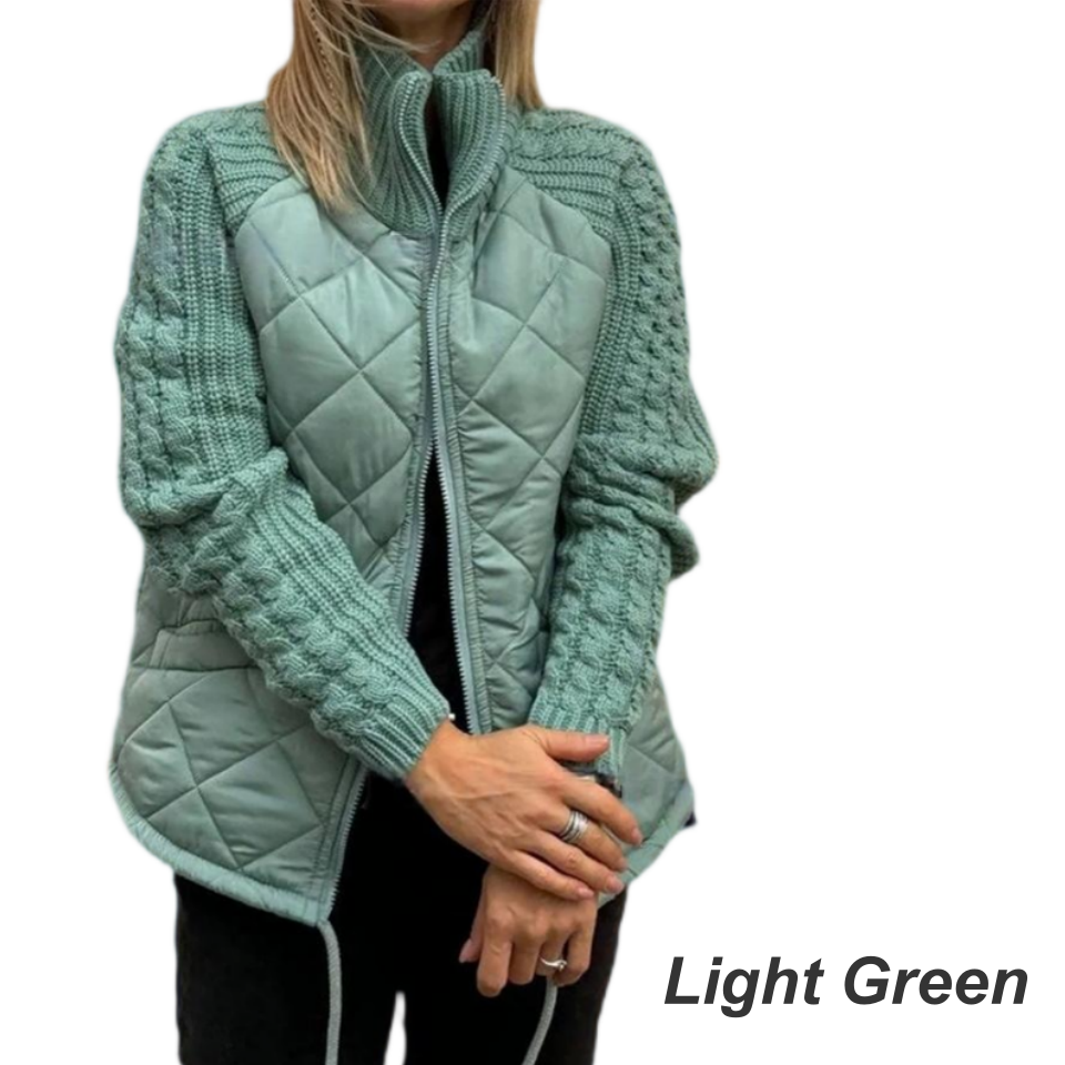 BELINA | Lässige Patchworkjacke mit Reißverschluss
